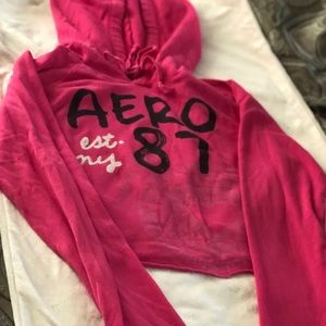 Crop Aeropostale Sweatshirt Hoodie